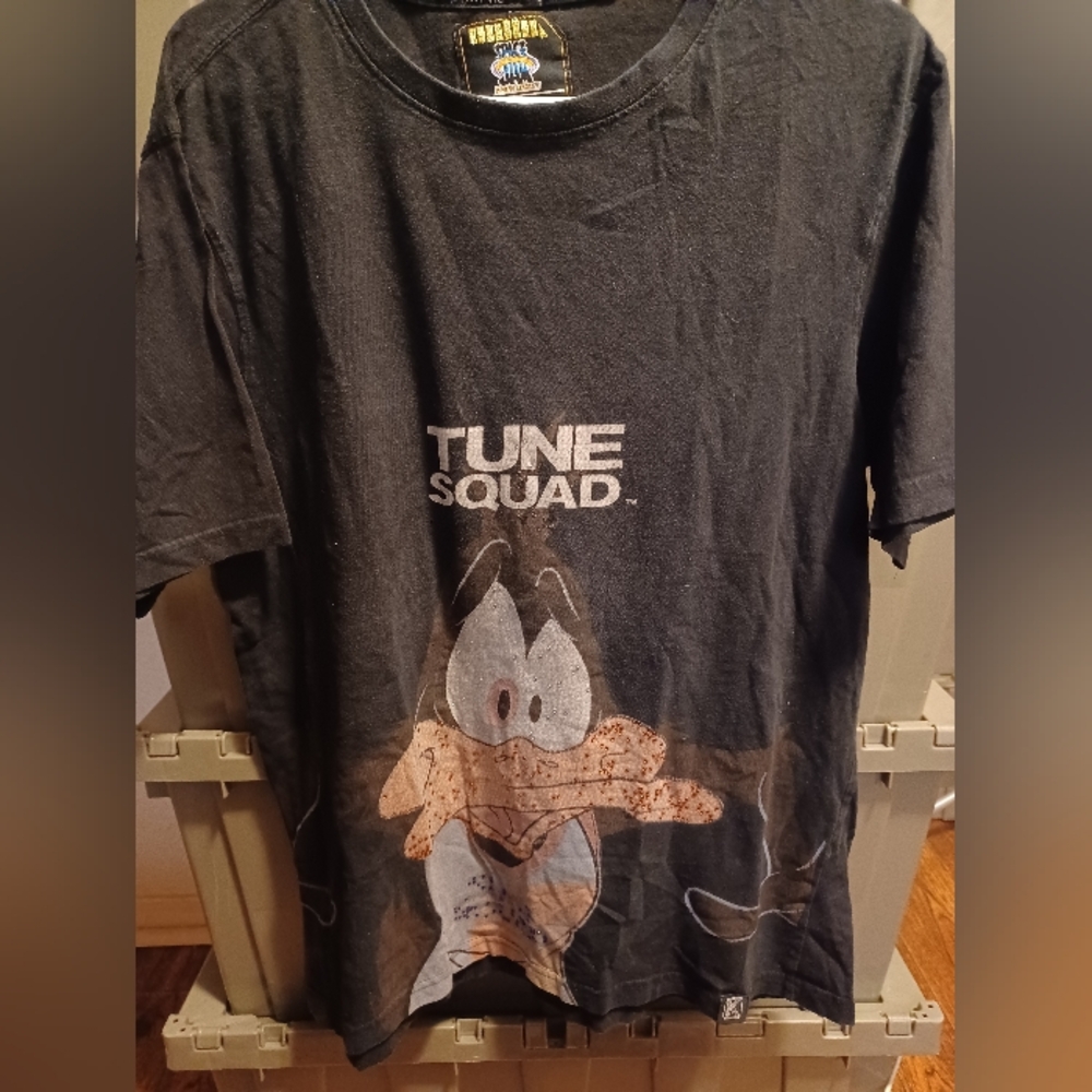 Tune Squad Mens X Large Shirt Daffy Duck Space Jam DeKryptic Uni Rhinestones